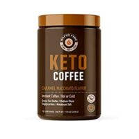 Rapidfire Keto Coffee Instant Coffee Mix, Caramel Macchiato Flavor, 15 Servings, 7.93 Ounce