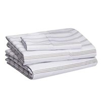 Amazon Basics Lightweight Microfiber Sheet Set with 16″ Deep Pockets – All Sizes