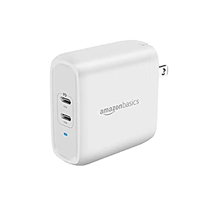 Amazon Basics 36W Two-Port USB-C Wall Charger With Power Delivery