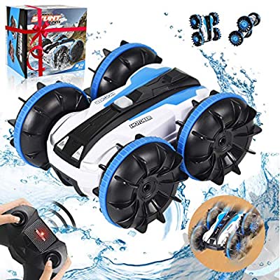 50% off - Expired: Amphibious Remote Control Car Boat with 2.4 GHz 4WD & Double Sided 360° Rotate