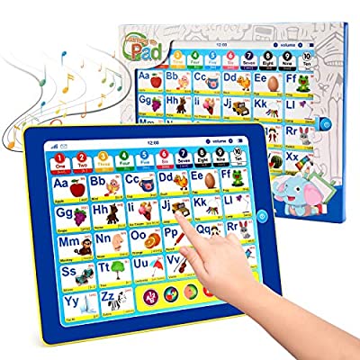 Expired: BEAURE Toddler Interactiv Learning Tablet with ABC/Words/Numbers/Color/Games/Music