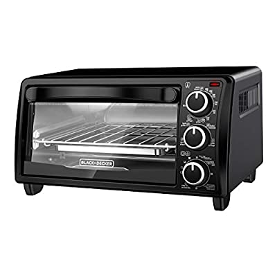 Black+Decker TO1313B Toaster Oven, 4-Slice