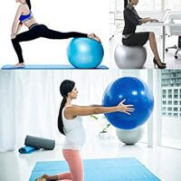 BalanceFrom Anti-Burst and Slip Resistant Ball for Exercise, Yoga with Quick Pump