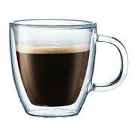 6 Pack Bodum Bistro Coffee Mug, 10 Ounce, Clear