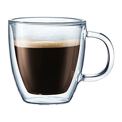 6 Pack Bodum Bistro Coffee Mug, 10 Ounce, Clear - $25.99 ($60.00)