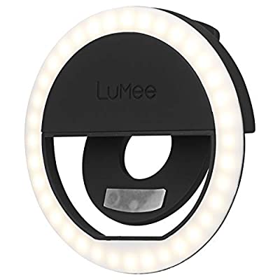 LuMee Studio Clip Light – LED Ring Light Portable and Rechargeable – Black - $11.99 ($19.99)