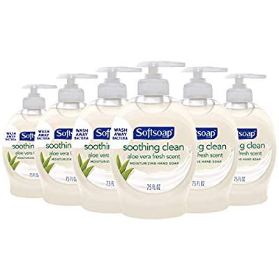 6 Pack Softsoap Moisturizing Liquid Hand Soap, Soothing Clean Aloe Vera – 7.5 Fluid Ounces