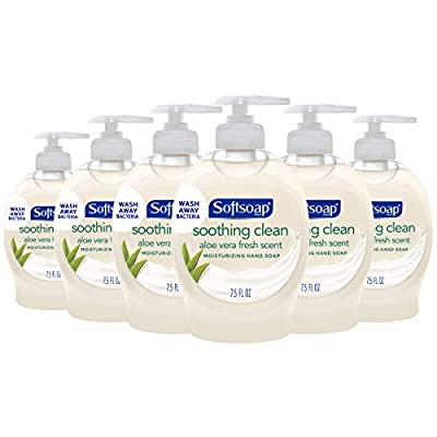 6 Pack Softsoap Moisturizing Liquid Hand Soap, Soothing Clean Aloe Vera – 7.5 Fluid Ounces - $3.11 ($18.14)