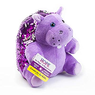 Mini Sequin Pets Sensory Stuffed Animal – Hope The Hippo - $4.99 ($10.00)