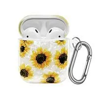 Expired:&nbsp;Cute Sunflower Airpod Case with Keychain for AirPods 1st & 2nd Gen