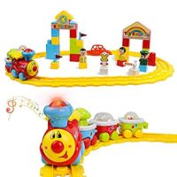 Expired: Musical Electric Train with Tracks &Building Blocks