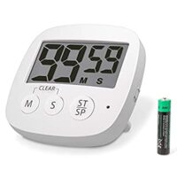 Expired: Digital Timer for Kids – Kitchen Timers for Cooking – 3″ Large Size HD Display – AAA Battery Included