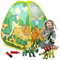 Expired: Dinosaur Foldable Pop Up Tent with 3 Jurassic Dinosaur Toys