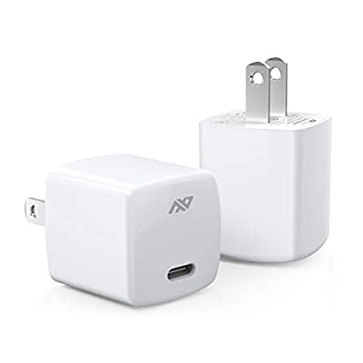 2 Pack USB C Charger 20W Fast Charger with PD 3.0 & QC 3.0