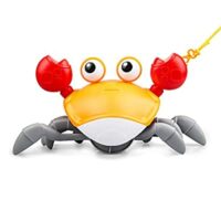 Expired: EHO Amphibious Crab Pull Toy for Ages 1-3, Orange…