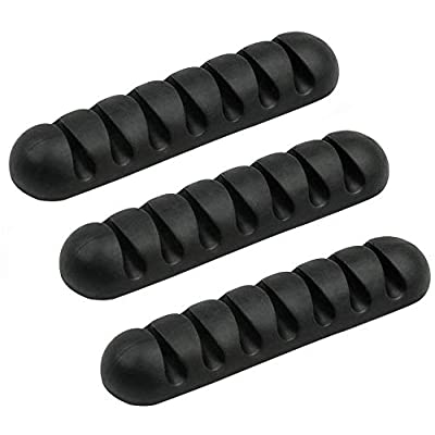 Emoly Cable Clips, 3 Pack Black Cord Organizer Cable Management (Black) - $4.51 ($9.50)