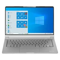 Evoo 14.1” Ultra Slim Notebook – Elite Series, AMD Ryzen 5 3500U, Radeon Vega 8, 8GB, 256GB SSD, Win 10 Home, Silver,