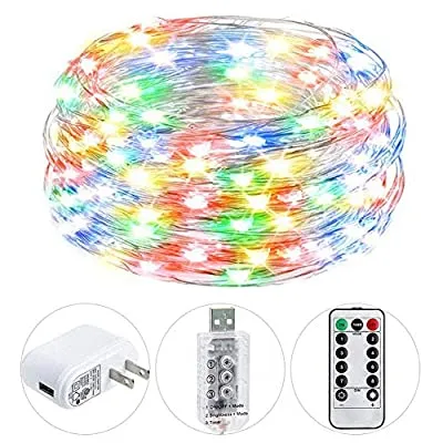 Expired:&nbsp;Fairy Lights with Remote Control Timer, 8 Modes 40ft 120 LED