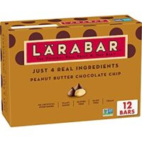 12 Ct Larabar Peanut Butter Chocolate Chip, Gluten Free Vegan Fruit & Nut Bar