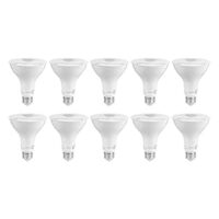 Amazon Commercial 75 Watt Equivalent, 15000 Hours, Dimmable, 800 Lumens, Energy Star Compliant, E26 Base, PAR30 LED Light Bulb – Pack of 10, Soft White