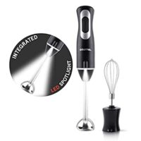 Gourmia 12 Speed Illuminating Immersion Hand Blender with Turbo Mode