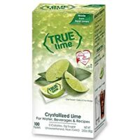 100 Packets TRUE LIME Water Enhancer, Bulk Dispenser Pack