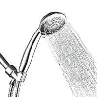 Expired: Hand Held Shower Head High Pressure 5 Spray Setting with 78 Inches Long Hose