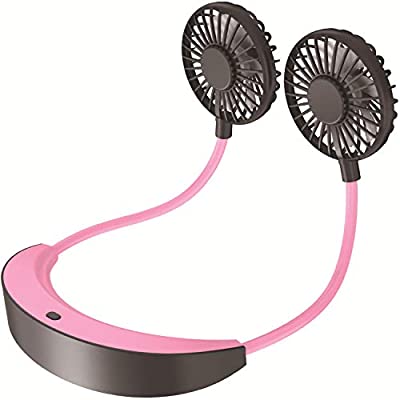 Expired: Hands Free Neck Fan 4 Speeds,10h Continuous Work,(5200 mAh USB Rechargable)