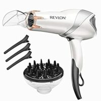 REVLON 1875 Watts Infrared Heat Hair Dryer for Max Drying Power, White