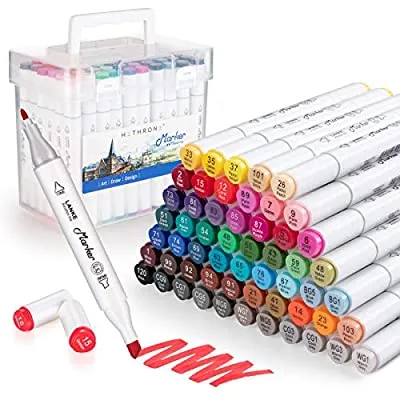 Expired:&nbsp;Hethrone 60 Colors Dual Tip Alcohol Markers set