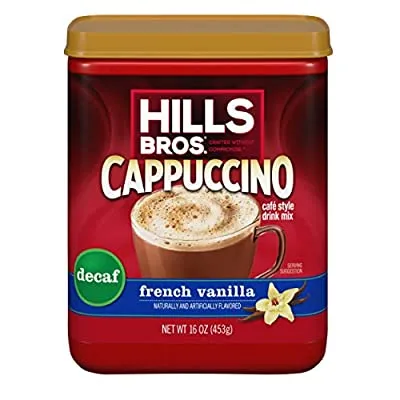 Hills Bros. Decaf French Vanilla Cappuccino instant (16 Ounces)