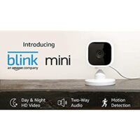 Blink Mini – Compact indoor plug-in smart security camera, 1080 HD