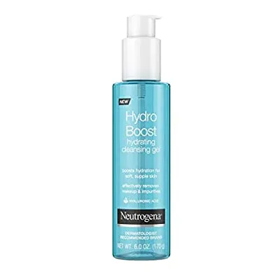3 Qty Neutrogena Hydro Boost Lightweight Hydrating Facial Cleansing Gel, 6 oz