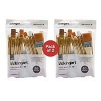 2-Pack KINGART Value Bundle 100 Brush Set (50 each)