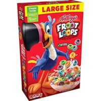 Kellogg’s Froot Loops, Excellent Source of Vitamin C, Large Size