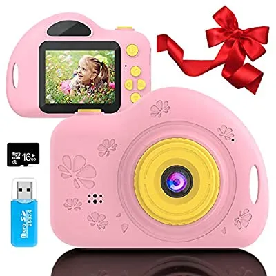 50% off - Expired:&nbsp;Kids Mini Camcorder with 1080P and 2.0 Inch IPS Screen (16GB TF Card Included)
