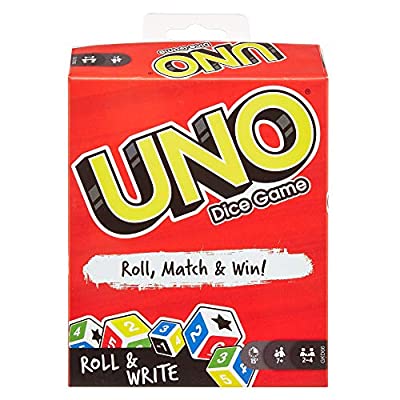Mattel Games UNO: Dice Game with Dry Erase Boards and Markers, Multicolor - $3.31 ($6.99)
