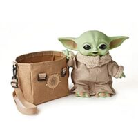 11-in Yoda Baby Figure from The Mandalorian, with Carrying Satchel