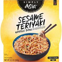 6 Pack Simply Asia Sesame Teriyaki Noodle Bowl with Toasted Sesame Seeds, 8.5 oz