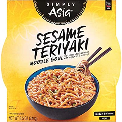 6 Pack Simply Asia Sesame Teriyaki Noodle Bowl with Toasted Sesame Seeds, 8.5 oz - $4.02 ($29.94)