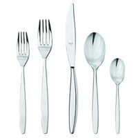 Mepra Place Set, 5 Piece, Stainless Steel Finish, Dishwasher Safe Cutlery