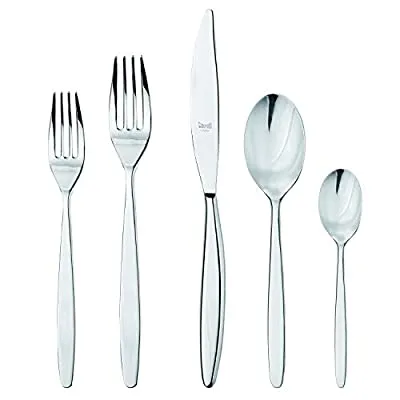 Mepra Place Set, 5 Piece, Stainless Steel Finish, Dishwasher Safe Cutlery