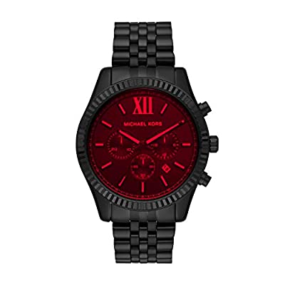 Michael Kors Men’s Lexington Quartz Watch with Stainless Steel Strap, Black, 22 (Model: MK8733) - $99.99 ($275.00)