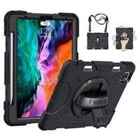 Expired: Military Grade Shockproof iPad Pro 12.9 Case 4th Generation: 2020/2018 with Pencil Holder