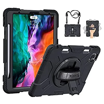 80% off - Expired: Military Grade Shockproof iPad Pro 12.9 Case 4th Generation: 2020/2018 with Pencil Holder