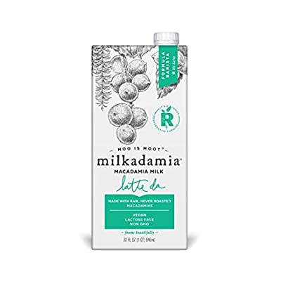 milkadamia Macadamia Milk, Latte Da Barista Blend , 32 Fl Oz (Pack of 6)