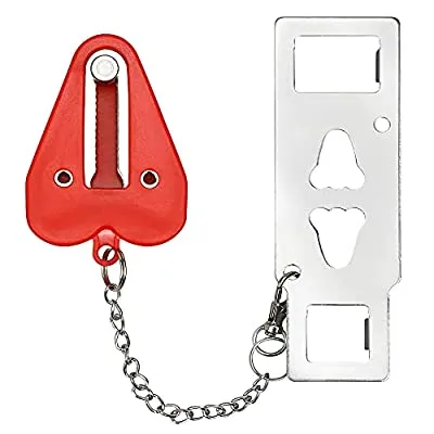 Expired: Portable Security Door Lock for Home, Travel Provide Additional Safety and Privacy