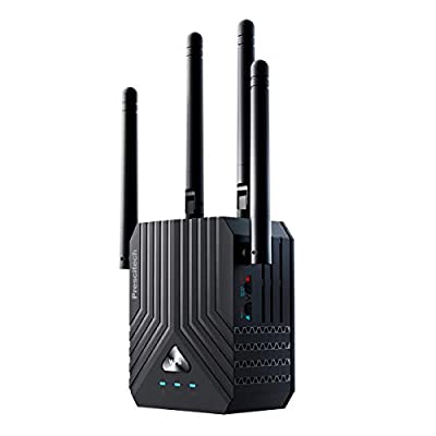 67% off - Expired: Prescitech AC1200 WiFi Extender, Dual Band WiFi Repeater with 4 External Antennas