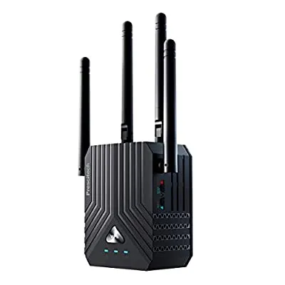 67% off - Expired:&nbsp;Prescitech AC1200 WiFi Extender, Dual Band WiFi Repeater with 4 External Antennas