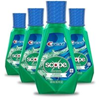 Crest Scope Classic Mouthwash, Original Formula, 16.9 fl oz. (Pack of 4)